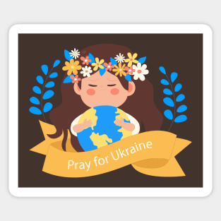 Pray For Ukraine Sticker